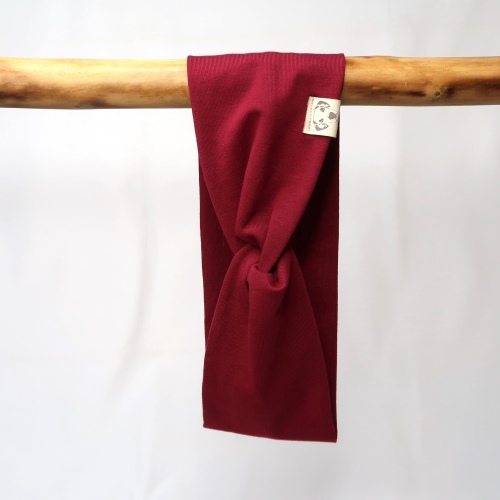 Haarband | Twist | Jersey | Weinrot